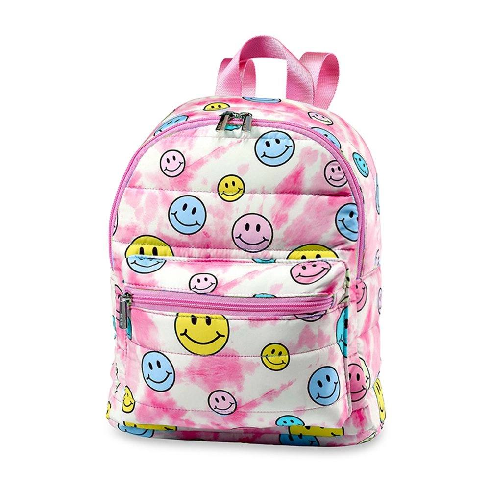 infant baby girls smile face pink backpack preorder