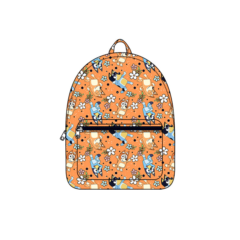 blue cartoon dog floral mini backpack preorder