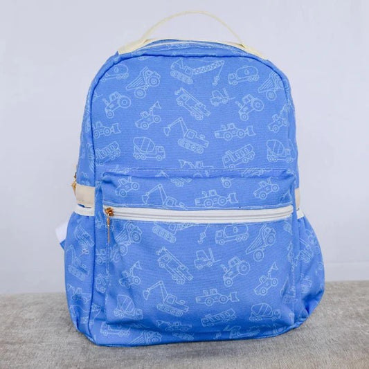 toddle baby girls blue construction mini backpack preorder