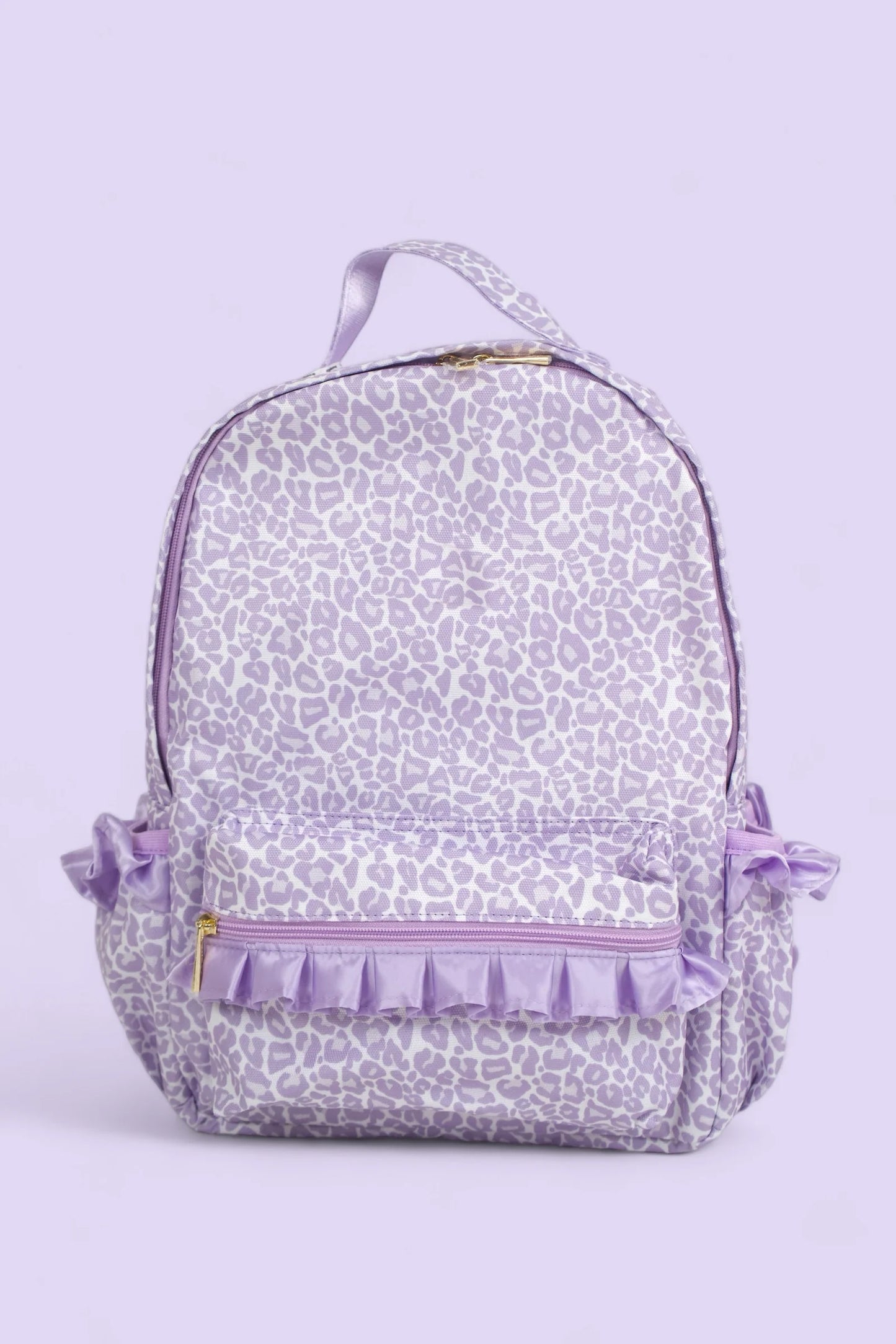 girls lavender cheetah shoulder bag mini bag preorder