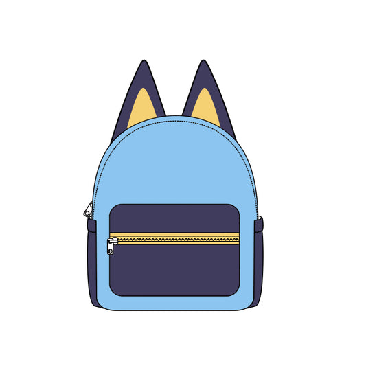 Kids blue cartoon dog bag preorder