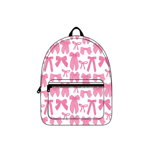 baby baby girl pink bow mini backpack preorder