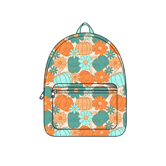 Fall season pumpkin design backpack preorder