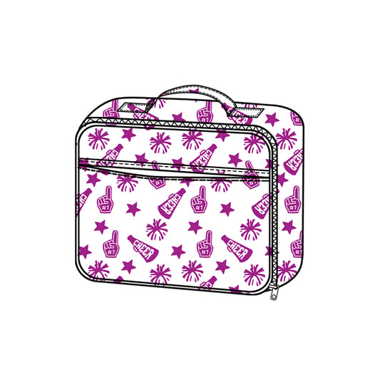 Purple cheer design lunch box bag preorder