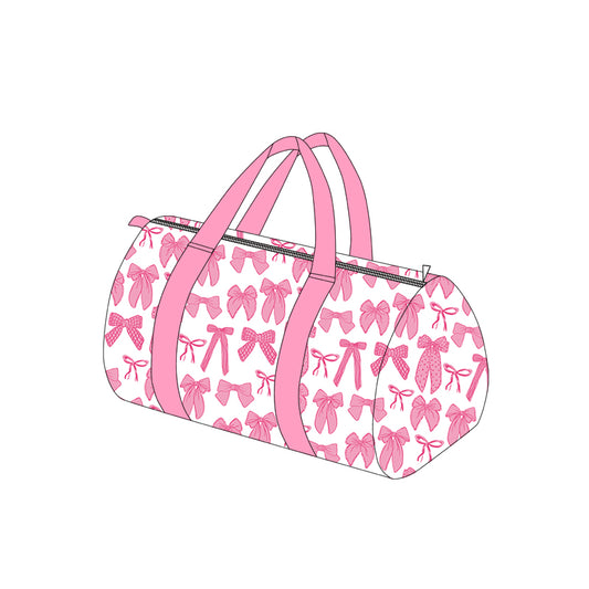 Pink bow design duffle bag preorder