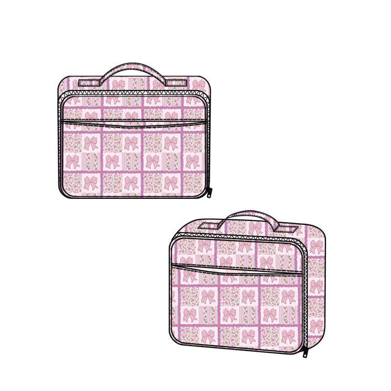Pink bow design lunch box bag preorder