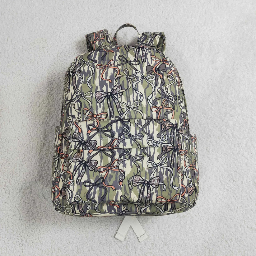 Camo bow design lunch box bag