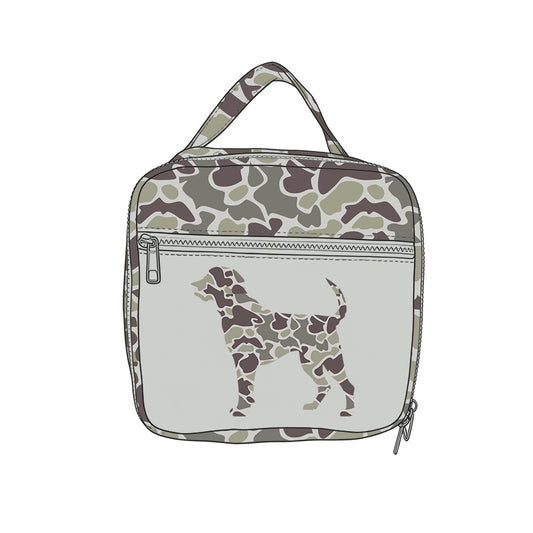 Camo dog design lunch box bag preorder