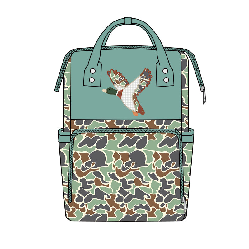 Camo duck design kids baby backpack preorder