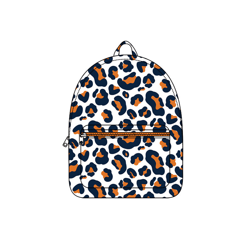 Custom auburn team design kids baby leopard backpack preorder