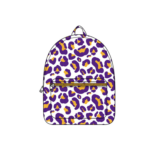 Custom louisiana team design kids baby leopard backpack preorder