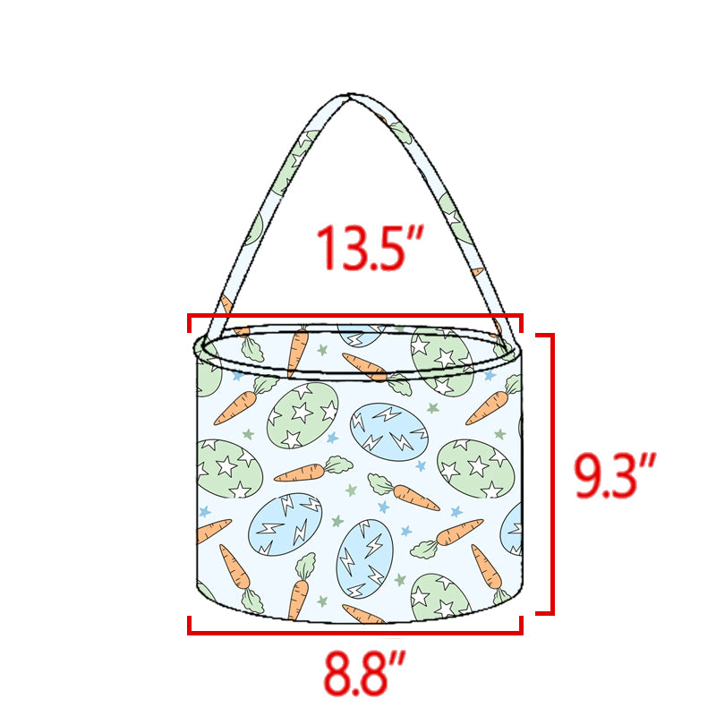 Easter egg print basket bag preorder
