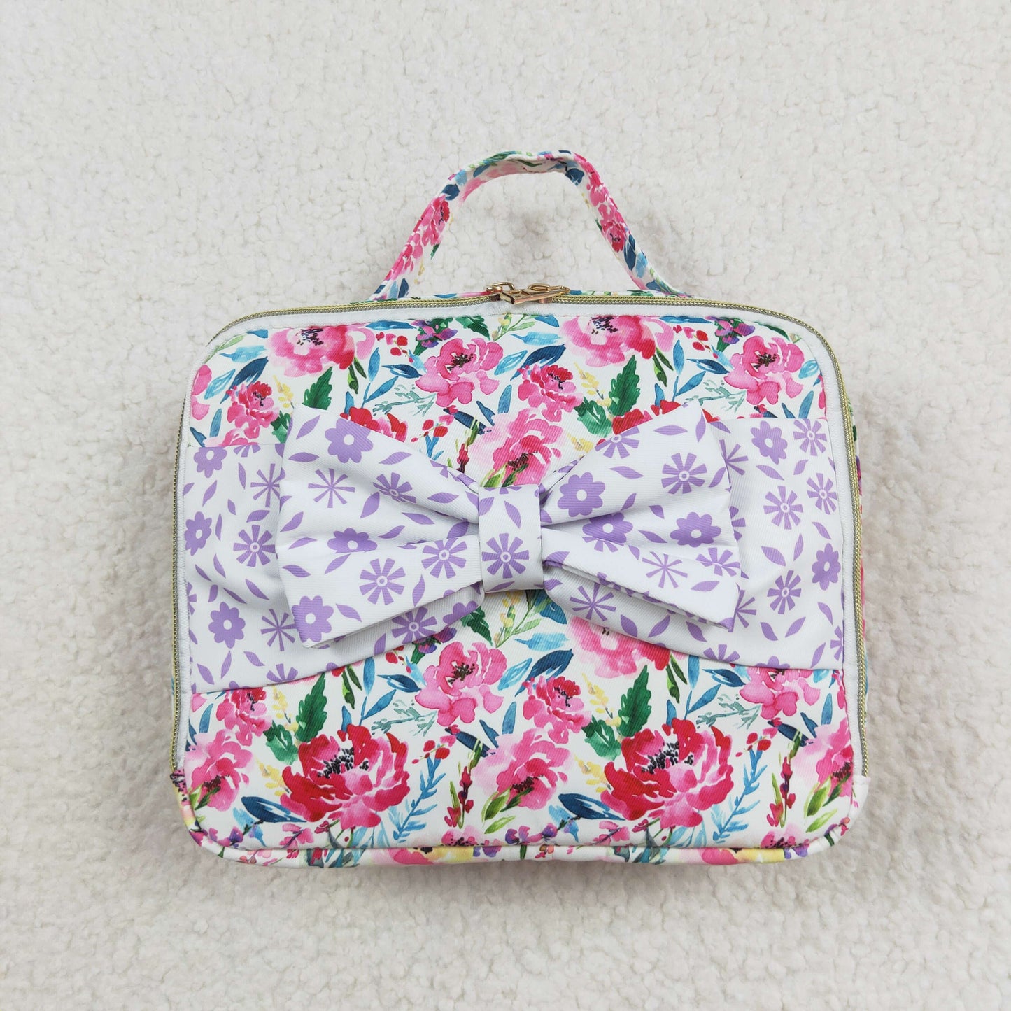 wholesale girls floral matching backpack lunch bag