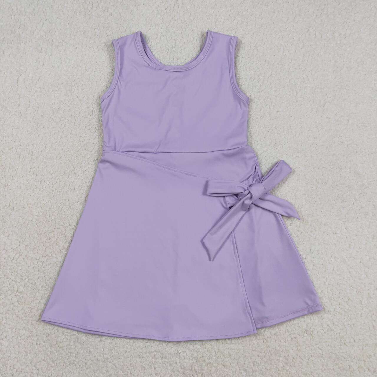 Toddle girls lavender color design summer yoga dress