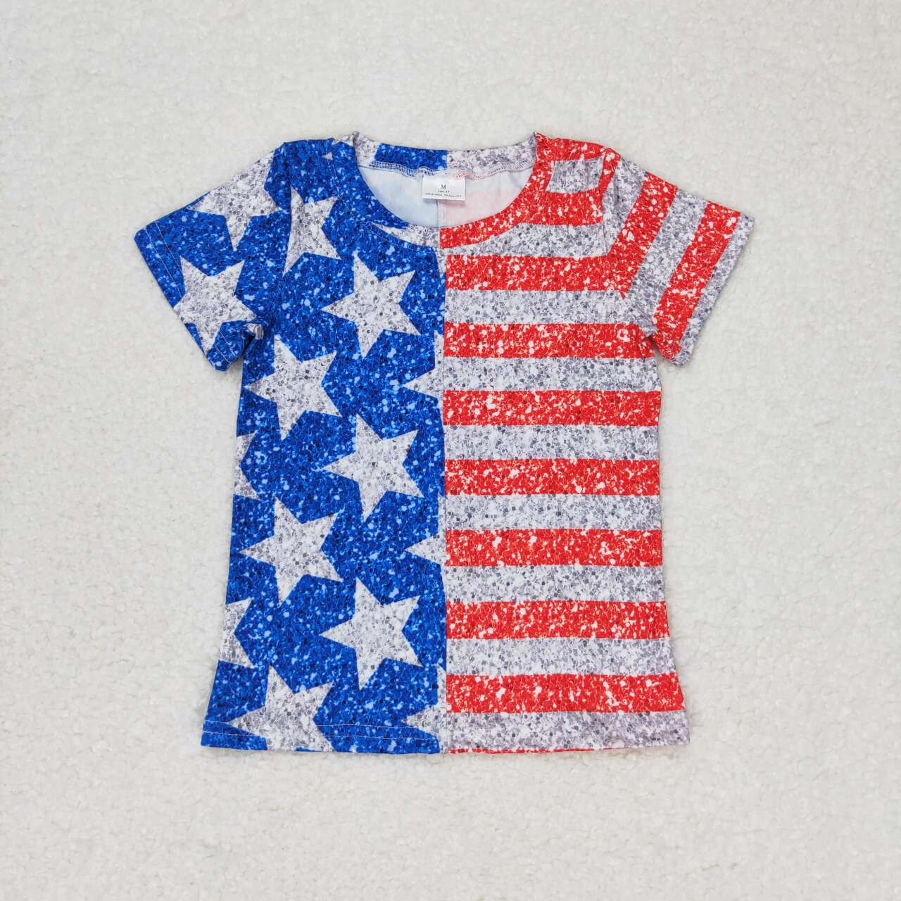 American baby short sleeve july 4th shirt