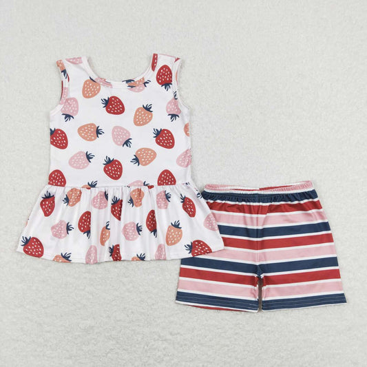 baby girls strawberry clothing set