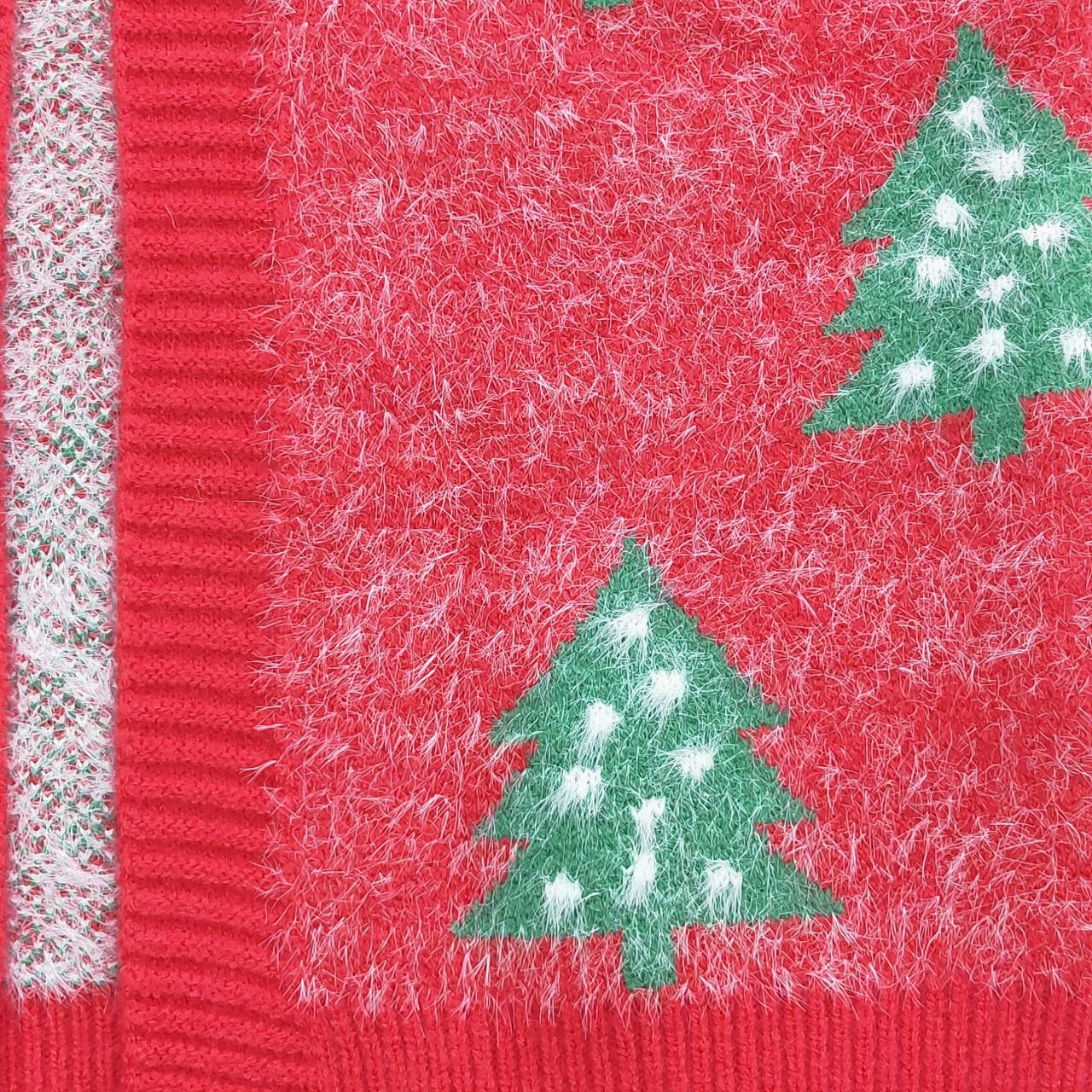 Christmas tree long sleeve green sweater cardigan