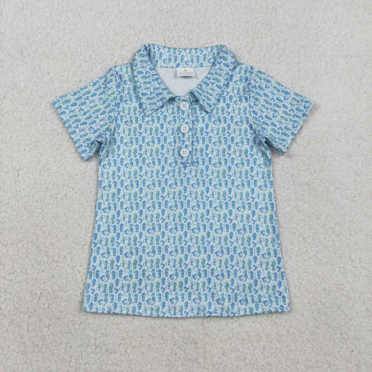 Toddle baby boy seahorse short sleeve t-shirt top