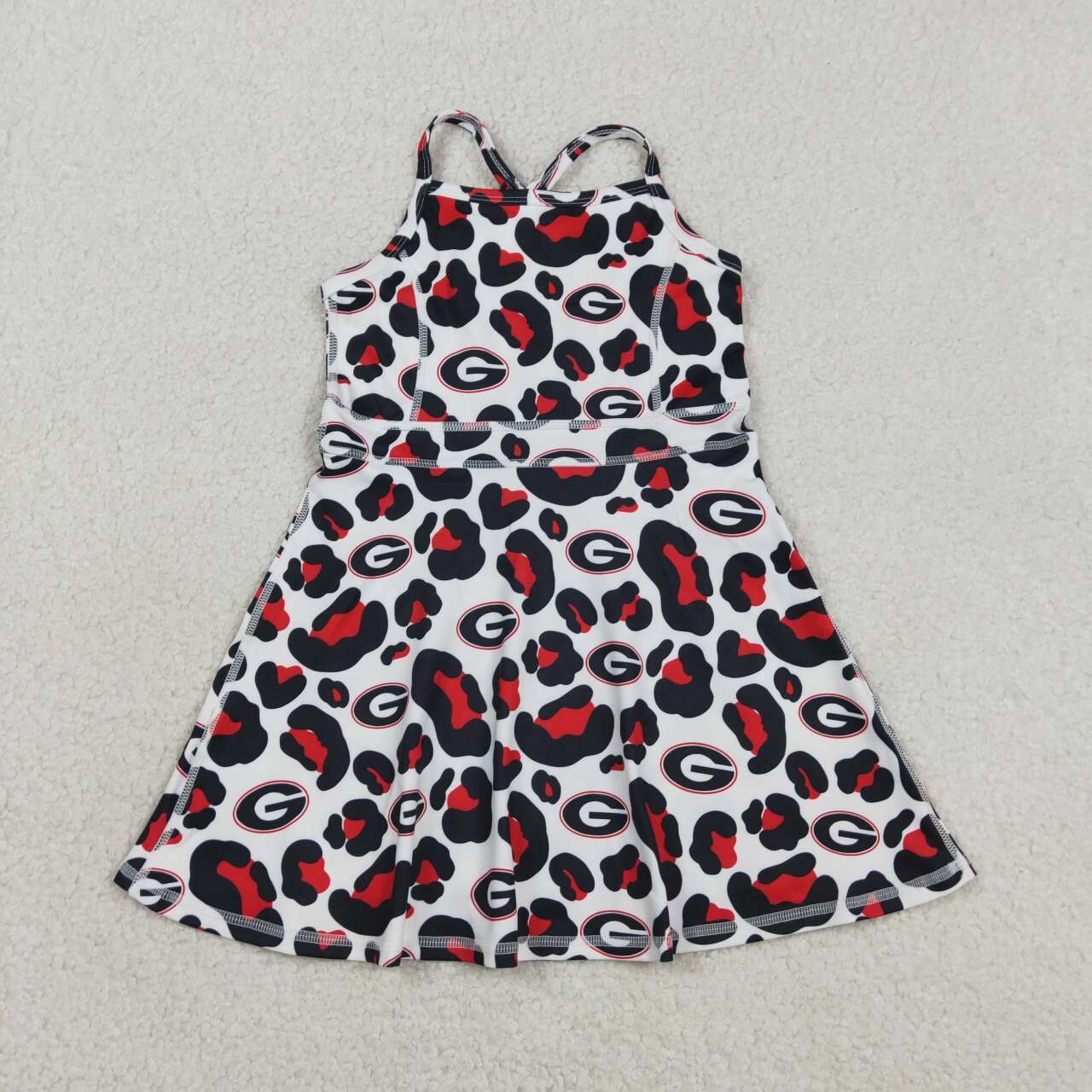 Georgia Team camo design girls summer active yoga dress