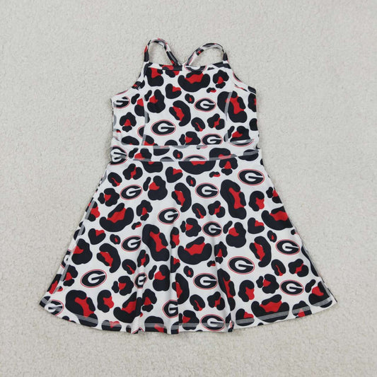 Georgia Team camo design girls summer active yoga dress