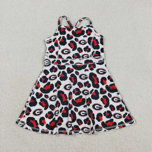 Uk camo Team design girls summer active yoga dress