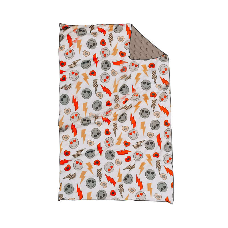 Valentines day smile face blanket preorder