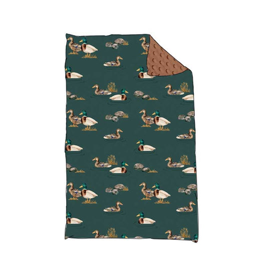 Mallard duck kids baby blanket preorder