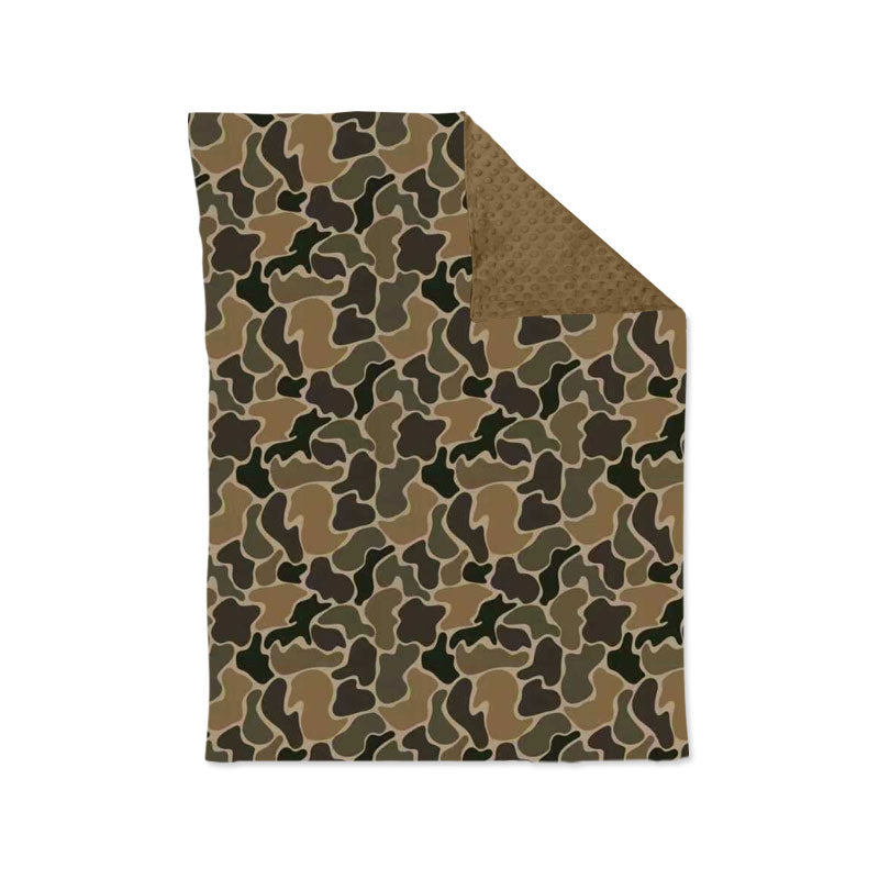 toddle kids brown camouflage soft blanket preorder
