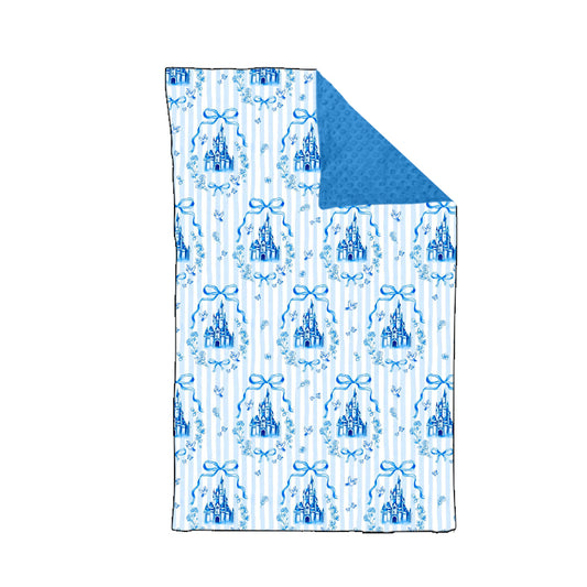 toddle kids blue castle soft blanket preorder