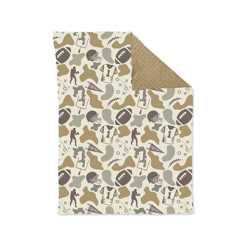 toddle kids football print soft blanket preorder