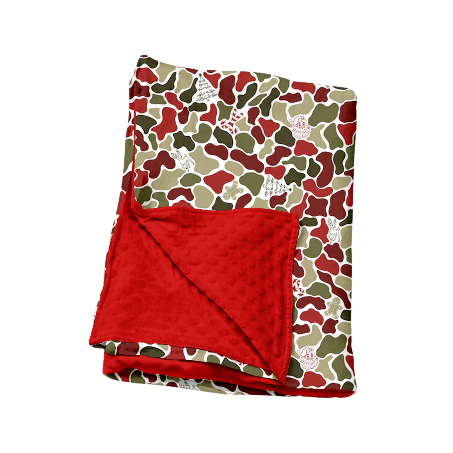 toddle kids camo print Christmas soft blanket preorder