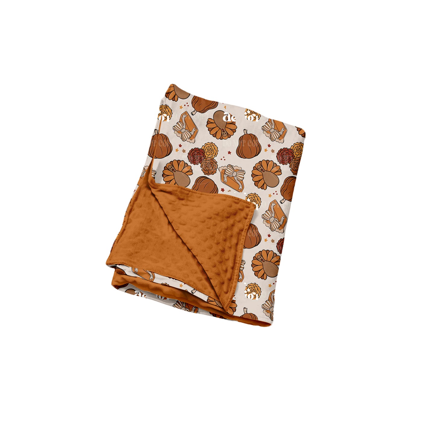 Toddle kids Thanksgiving turkey soft blanket preorder