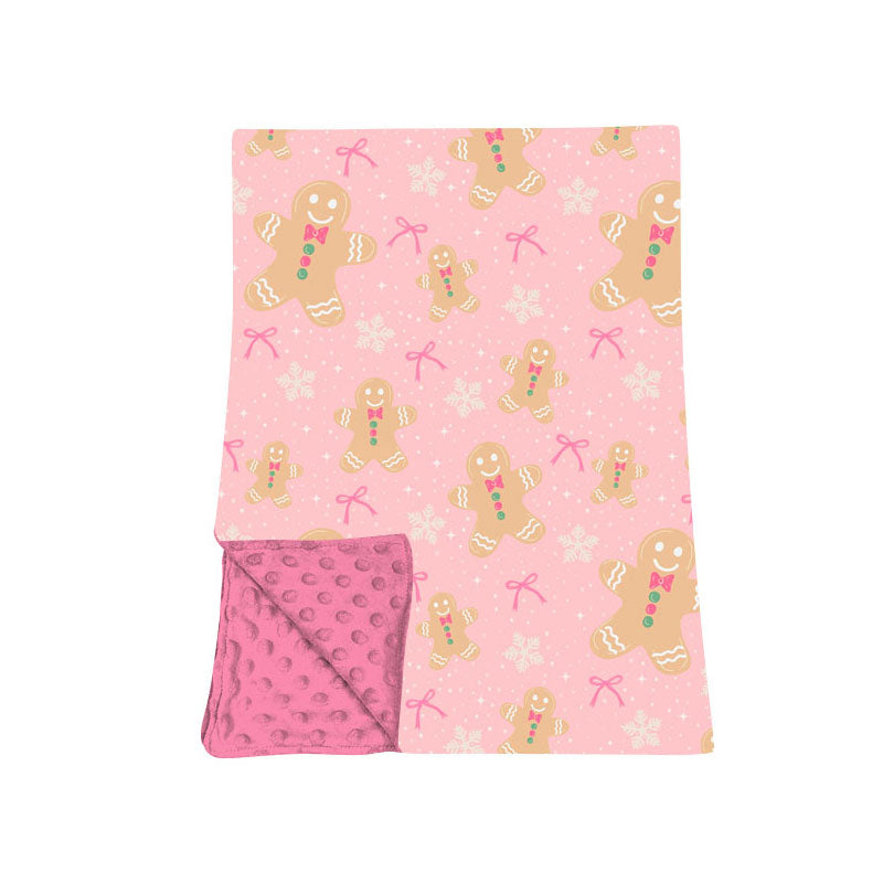 Toddle kids Christmas gingerbread soft blanket preorder