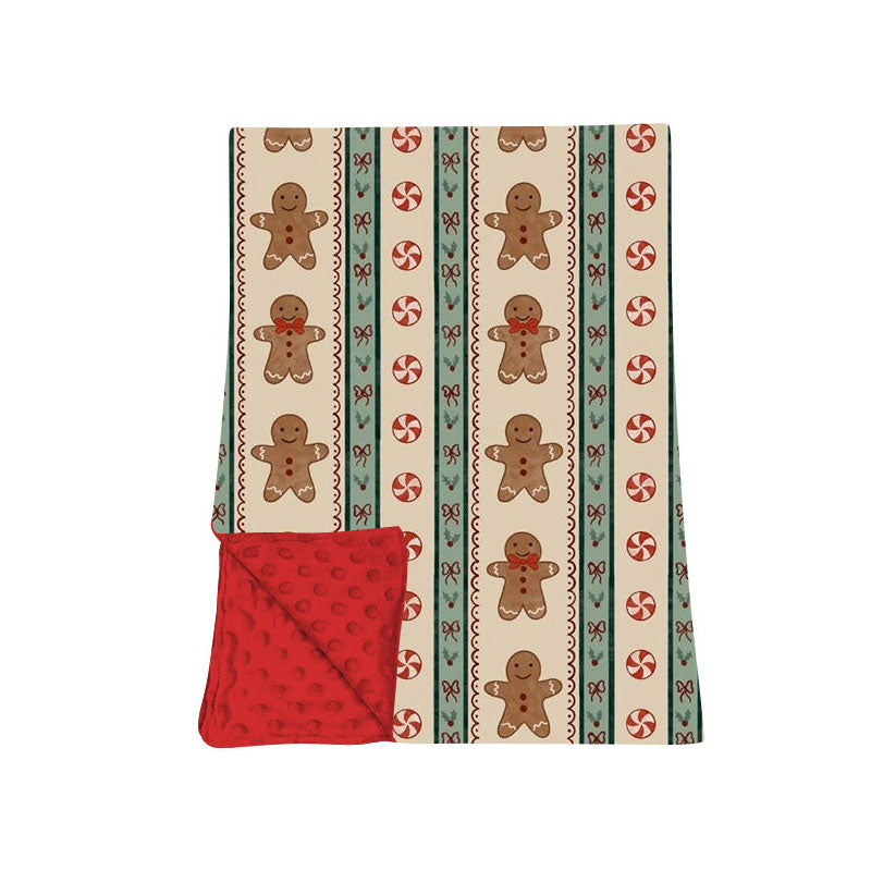 Toddle kids Christmas gingerbread soft blanket preorder