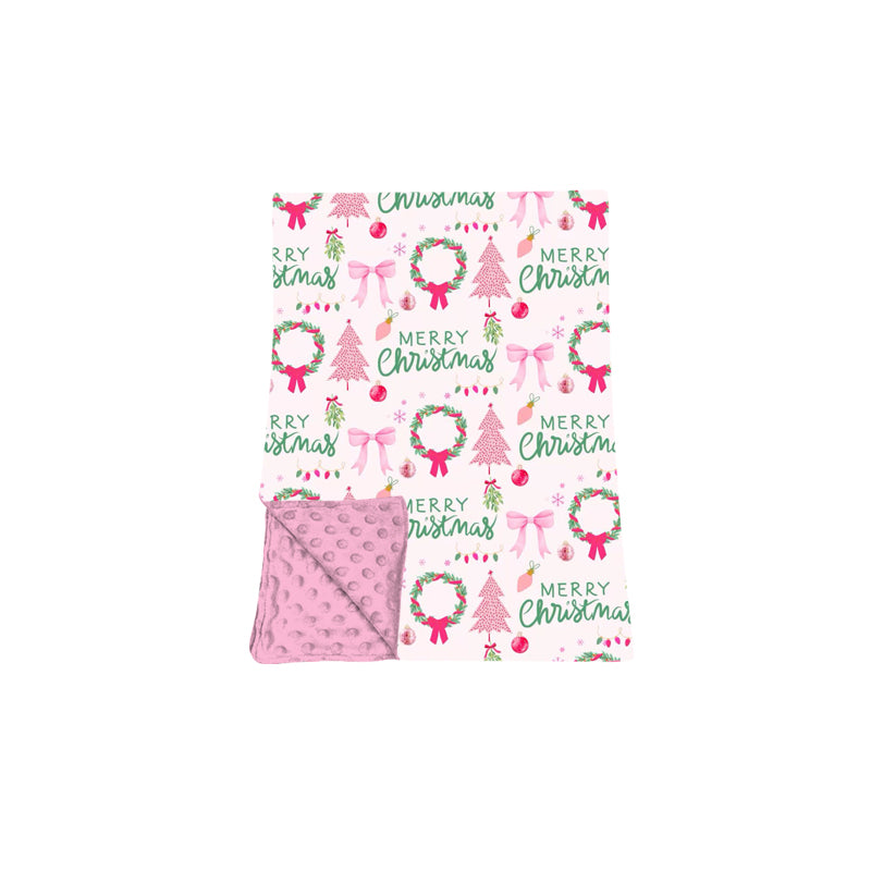 Toddle kids merry christmas design soft blanket