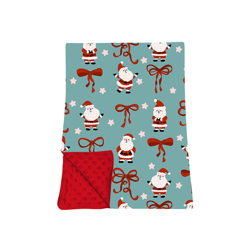 Toddle kids Christmas santa claus design soft blanket