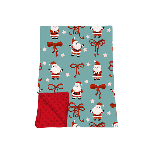 Toddle kids Christmas santa claus design soft blanket