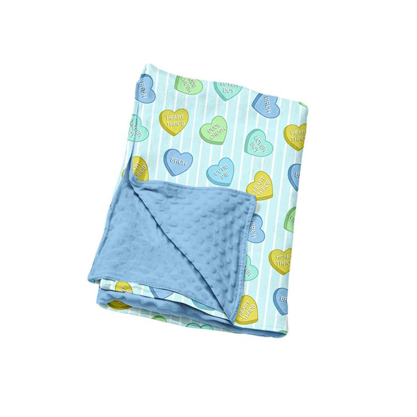 Toddle kids Valentines heart design soft blanket preorder