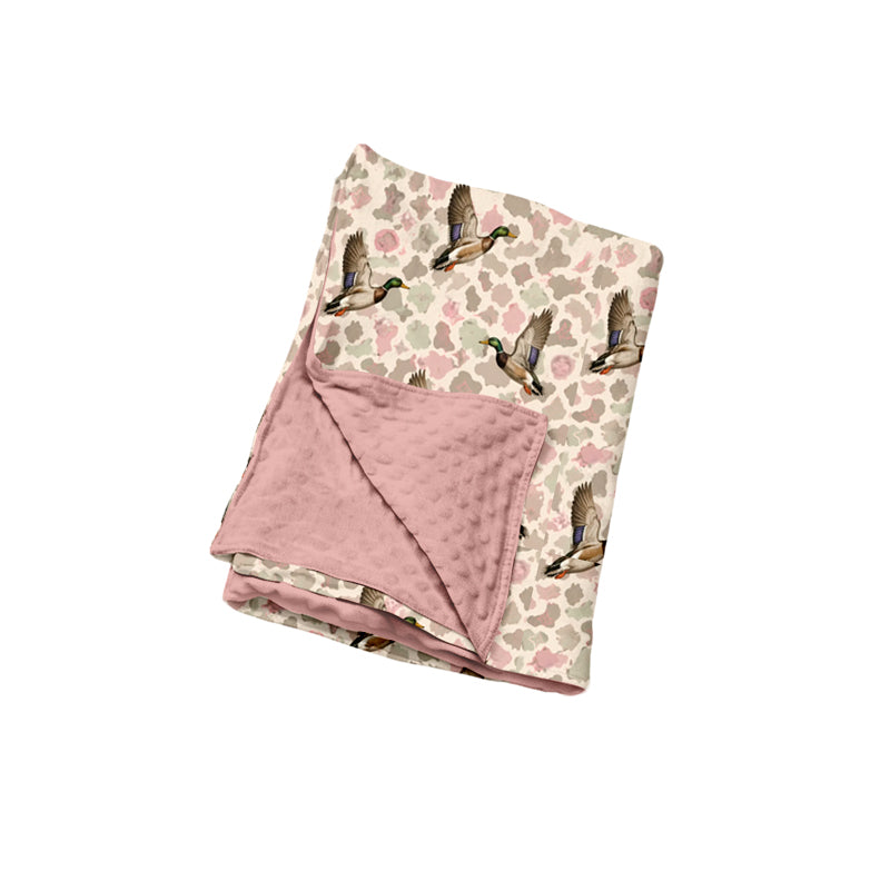 Toddle kids mallard duck camo design soft blanket preorder