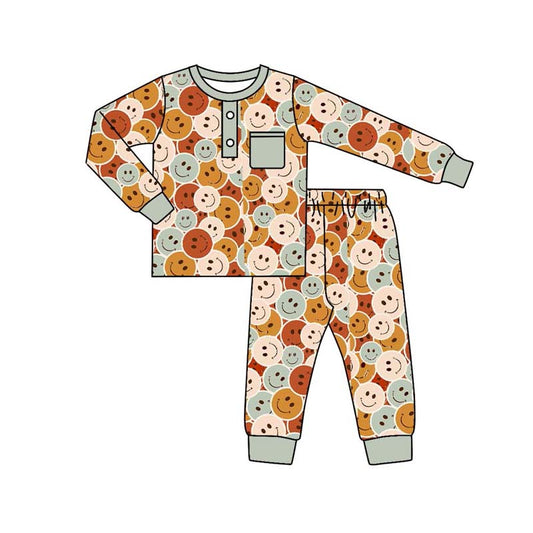 Pre-order sunshine print long sleeve pajama sets