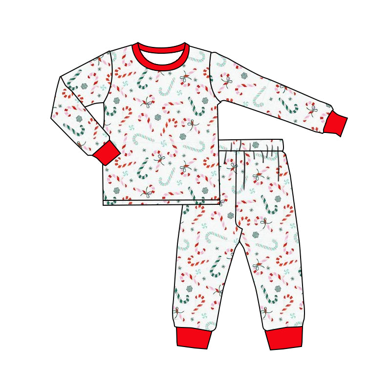 Candy corn Christmas long sleeve pajama set preorder