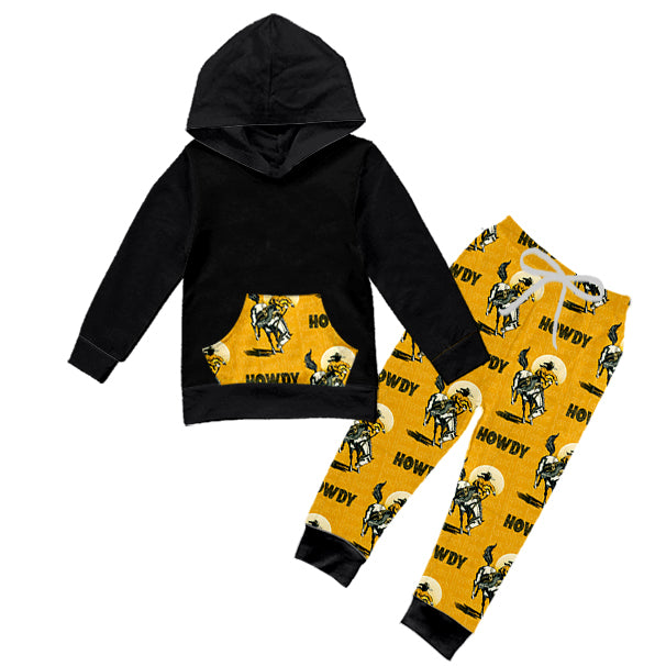 cowboy western howdy long sleeve hoodie set preorder