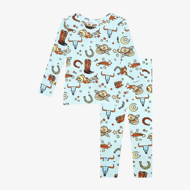 baby boy western cow long sleeve outfit preorder