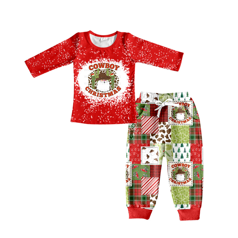 cowboy Christmas baby boy western clothes set preorder