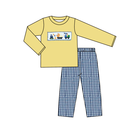 baby boy clothes construction design outfit preorder