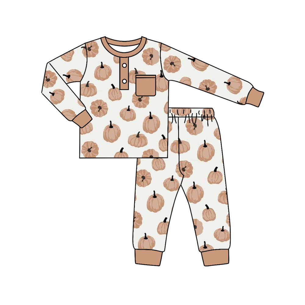 toddle baby boy fall pumpkin clothing set preorder