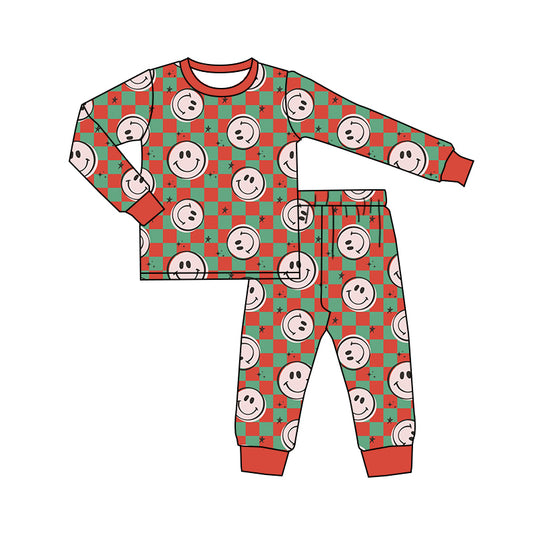 toddle baby boy christmas red green checkered clothes preorder