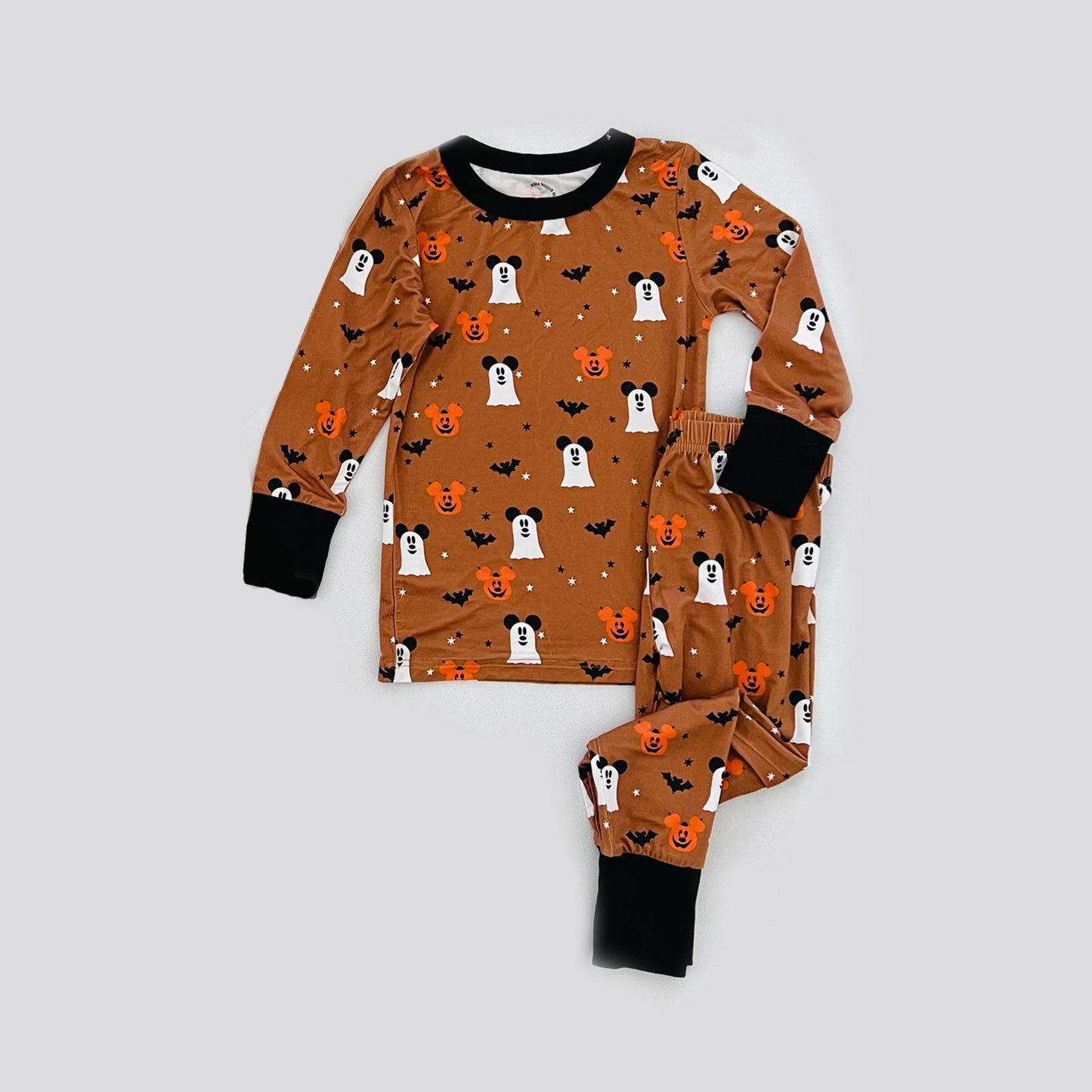 wholesalel kids boy halloween ghost bat matching pajama set preorder