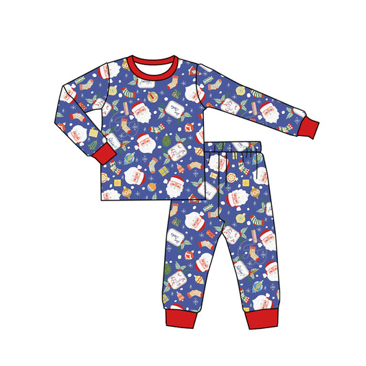 baby boy Christmas Santa Claus socks long sleeve pajama set preorder