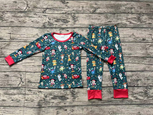 Baby boy clothes Christmas cartoon top pants pajama set preorder